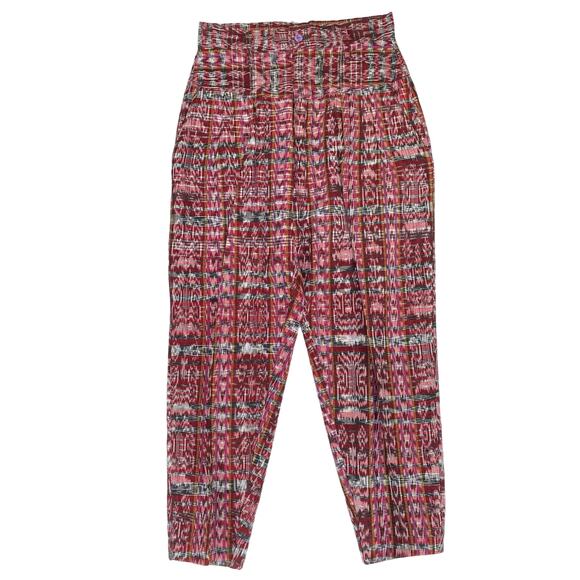 Guatemalan Hand Made Boho Hippy Harem Pants Cotton Women's Size S - Picture 2 of 7